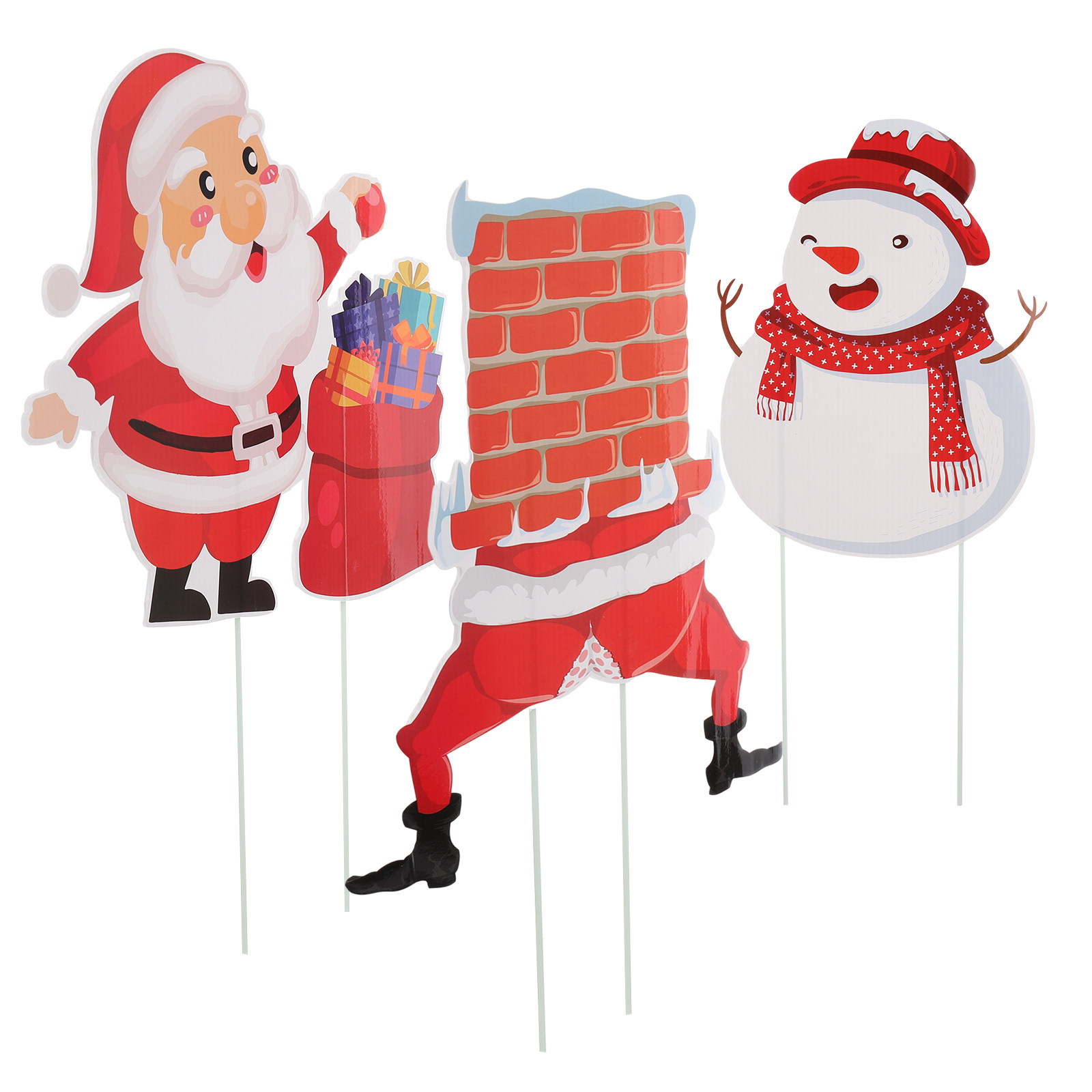 3Pcs Christmas Yard Signs Outd - مراجعة Outdoor Lighting For Your Yard وسعره