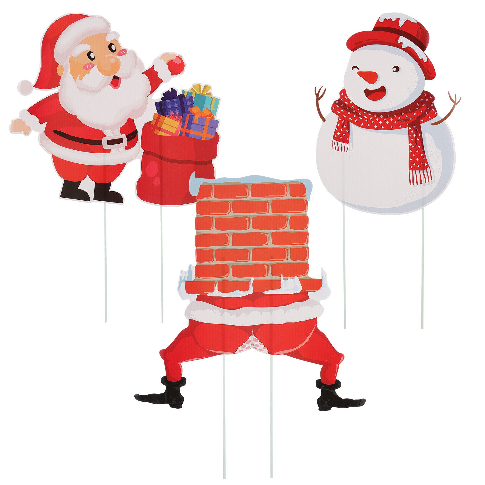 3Pcs Christmas Yard Signs Outd - مراجعة Outdoor Lighting For Your Yard وسعره