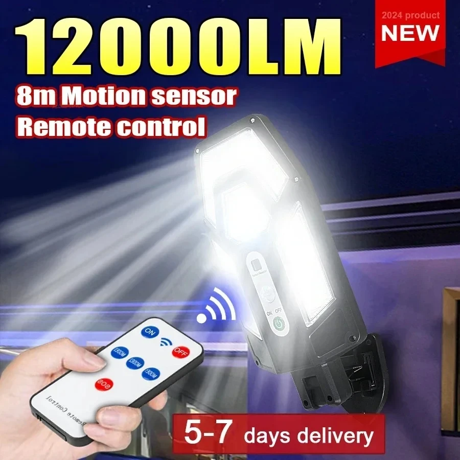 12000LM Powerful Solar Wall La - مراجعة Outdoor Lighting With Outlet وسعره