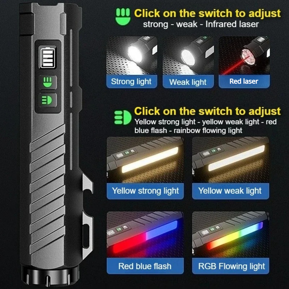 Multifunctional Strong Light L - مراجعة Outdoor Lighting Rechargeable وسعره