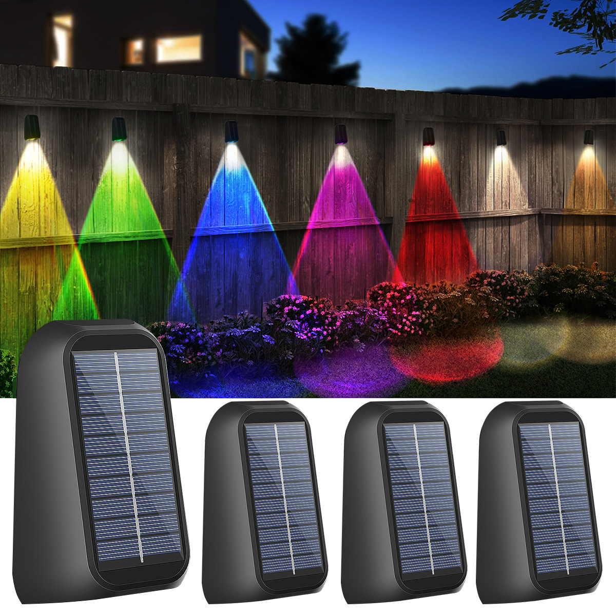 Solar Wall Lamp Solar Fence Li - مراجعة Outdoor Lighting With Outlet وسعره
