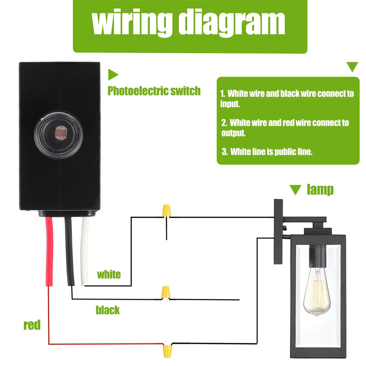 ABNJ Dusk to Dawn Sensor for O - مراجعة Outdoor Lighting Dusk To Dawn وسعره