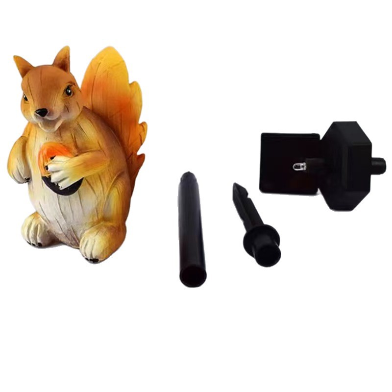LED Solar Resin Squirrel Groun - مراجعة Outdoor Lighting Ground Fixtures وسعره
