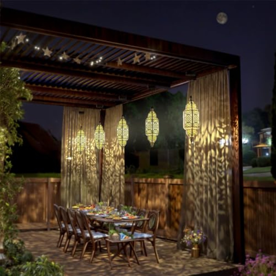 2 Pack Hanging Solar Lights Ou - مراجعة Outdoor Lighting For Patio وسعره