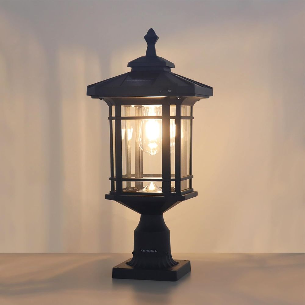Solar Post Light Outdoor, ST43 - مراجعة Outdoor Lighting Dusk To Dawn وسعره