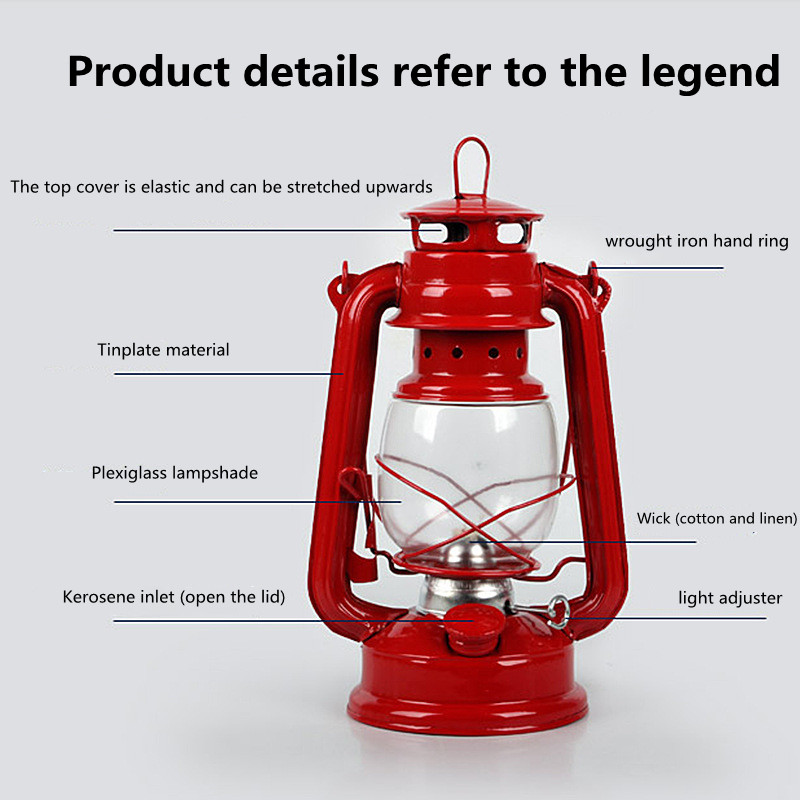 19cm Retro Outdoor Camping Lam - مراجعة Outdoor Lighting Mediterranean Style وسعره