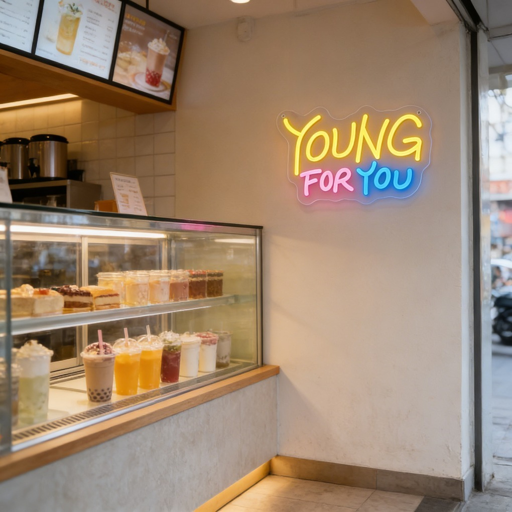 Young for You Cafe Neon Sign L - مراجعة Outdoor Lighting Quotes وسعره