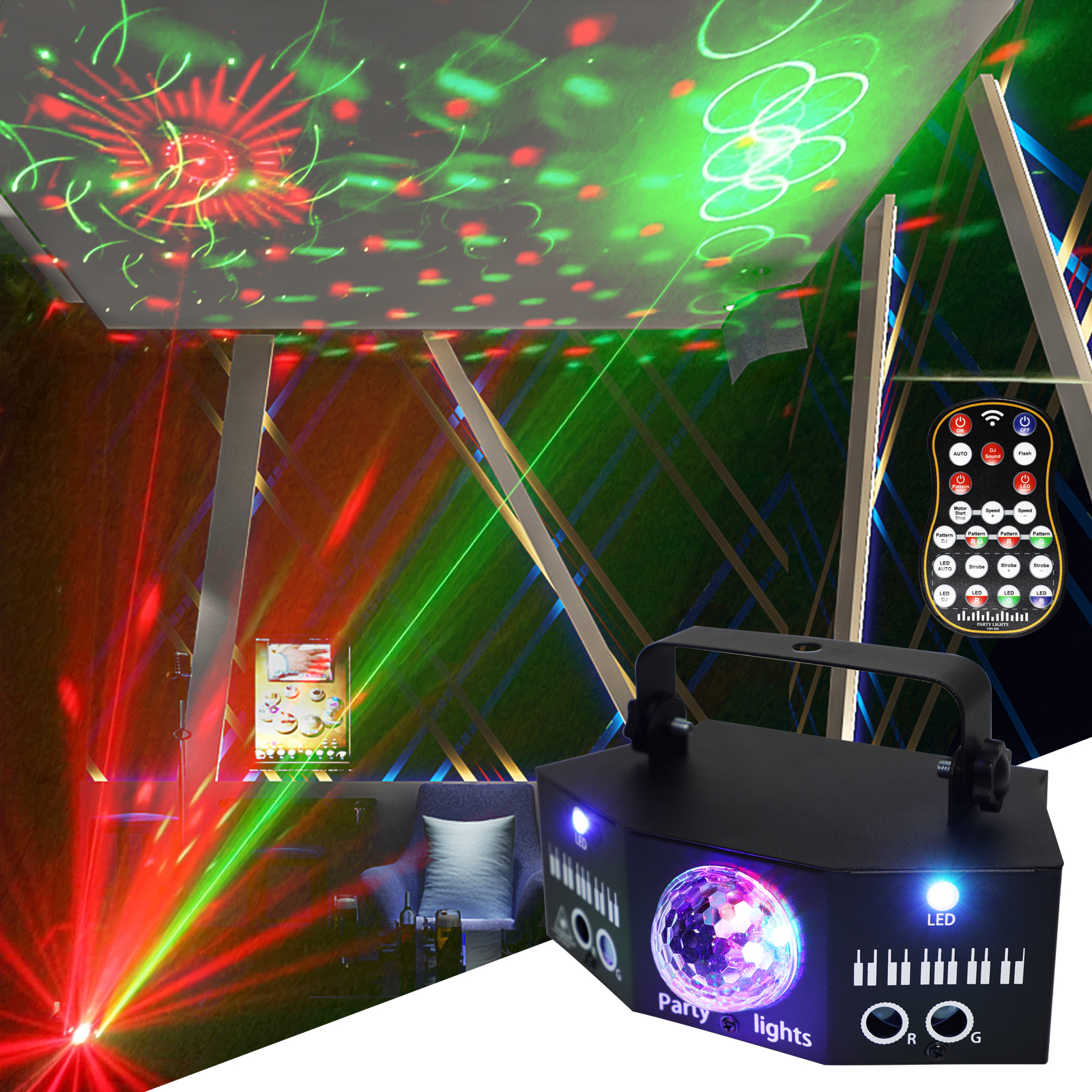 Wuzstar RGB LED Laser Effect S - مراجعة Outdoor Lighting Lamps وسعره