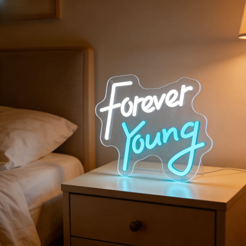 Forever Young Motivational Neo - مراجعة Outdoor Lighting Quotes وسعره