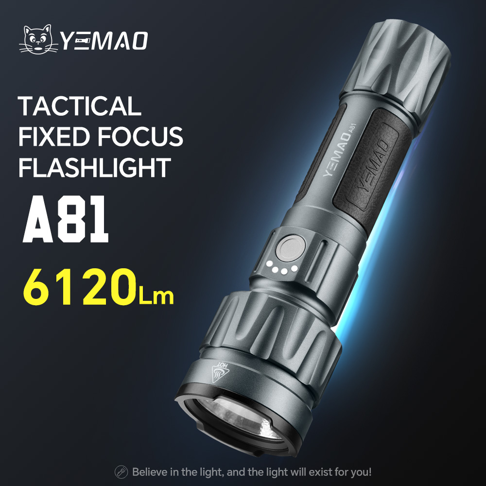 YEMAO-A81 6210LM Flashlight, U - مراجعة Outdoor Lighting Rechargeable وسعره