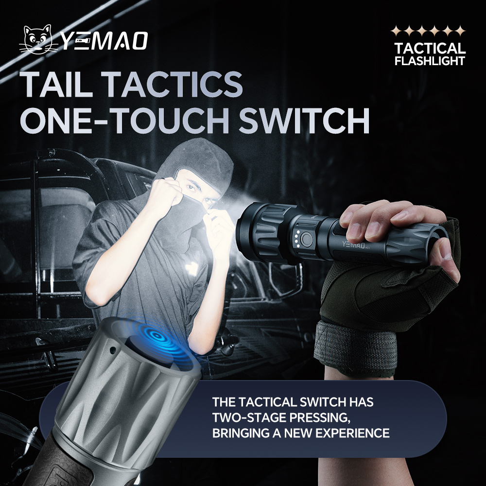 YEMAO-A81 6210LM Flashlight, U - مراجعة Outdoor Lighting Rechargeable وسعره