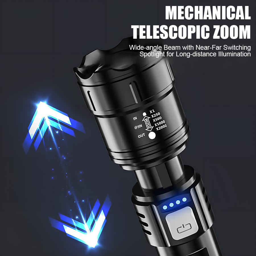 High Power P50 LED Flashlight  - مراجعة Outdoor Lighting Panel وسعره