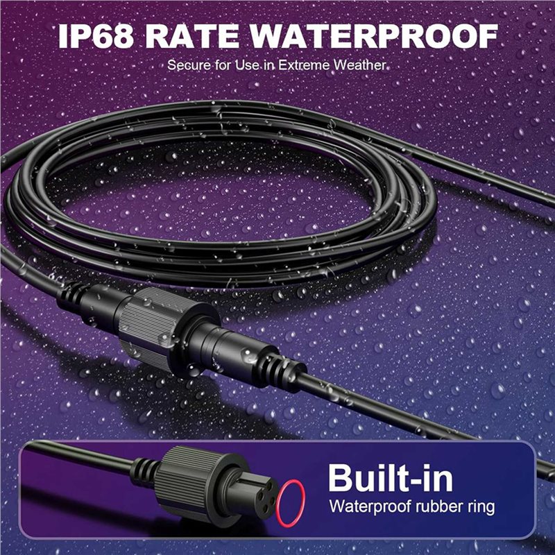 M12K-2Pcs 10FT Extension Cable - مراجعة Outdoor Lighting Govee وسعره