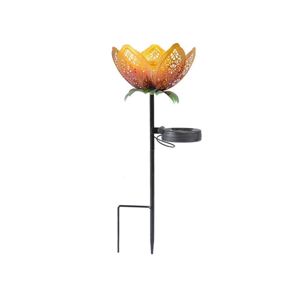 Lotus Shaped Solar Powered Lam - مراجعة Outdoor Lighting Ground Fixtures وسعره