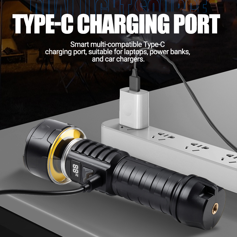 COB LED Flashlight Rechargeabl - مراجعة Outdoor Lighting Rechargeable وسعره