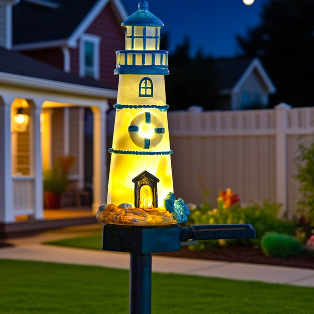 Solar Lighthouse Lights Waterp - مراجعة Xmas Outdoor Lighting Decorations وسعره