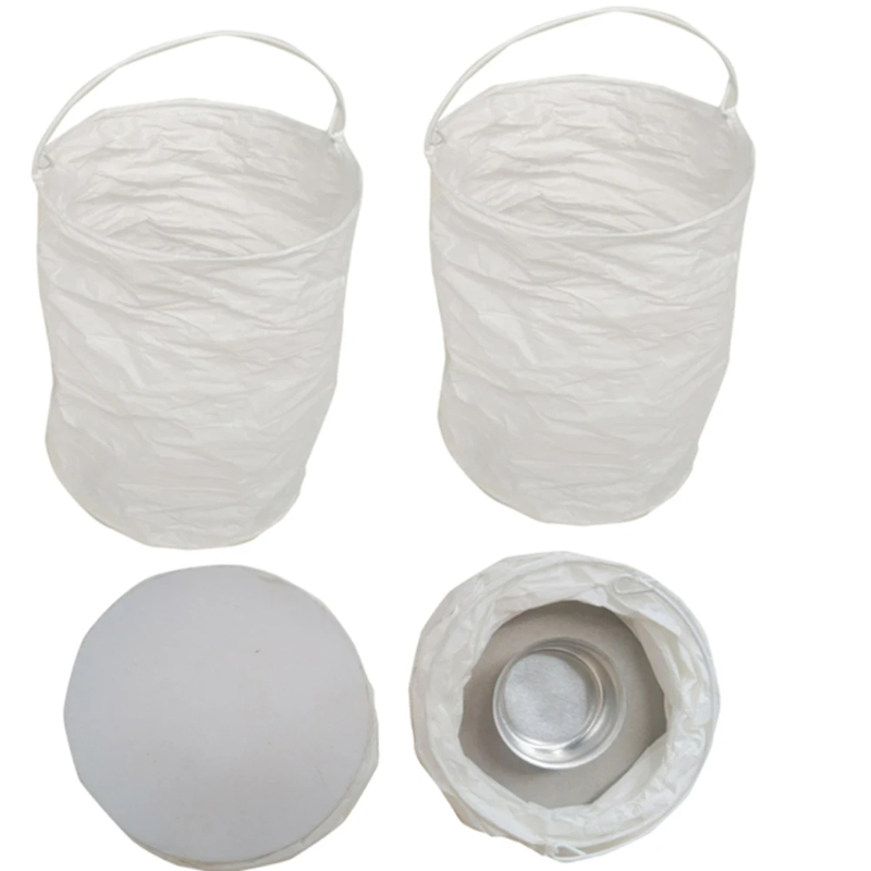 4pcs DIY White Straight Paper  - مراجعة Xmas Outdoor Lighting Decorations وسعره