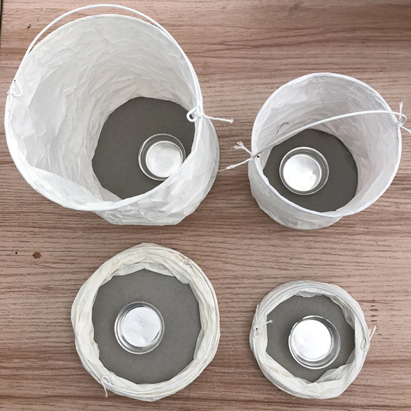 4pcs DIY White Straight Paper  - مراجعة Xmas Outdoor Lighting Decorations وسعره