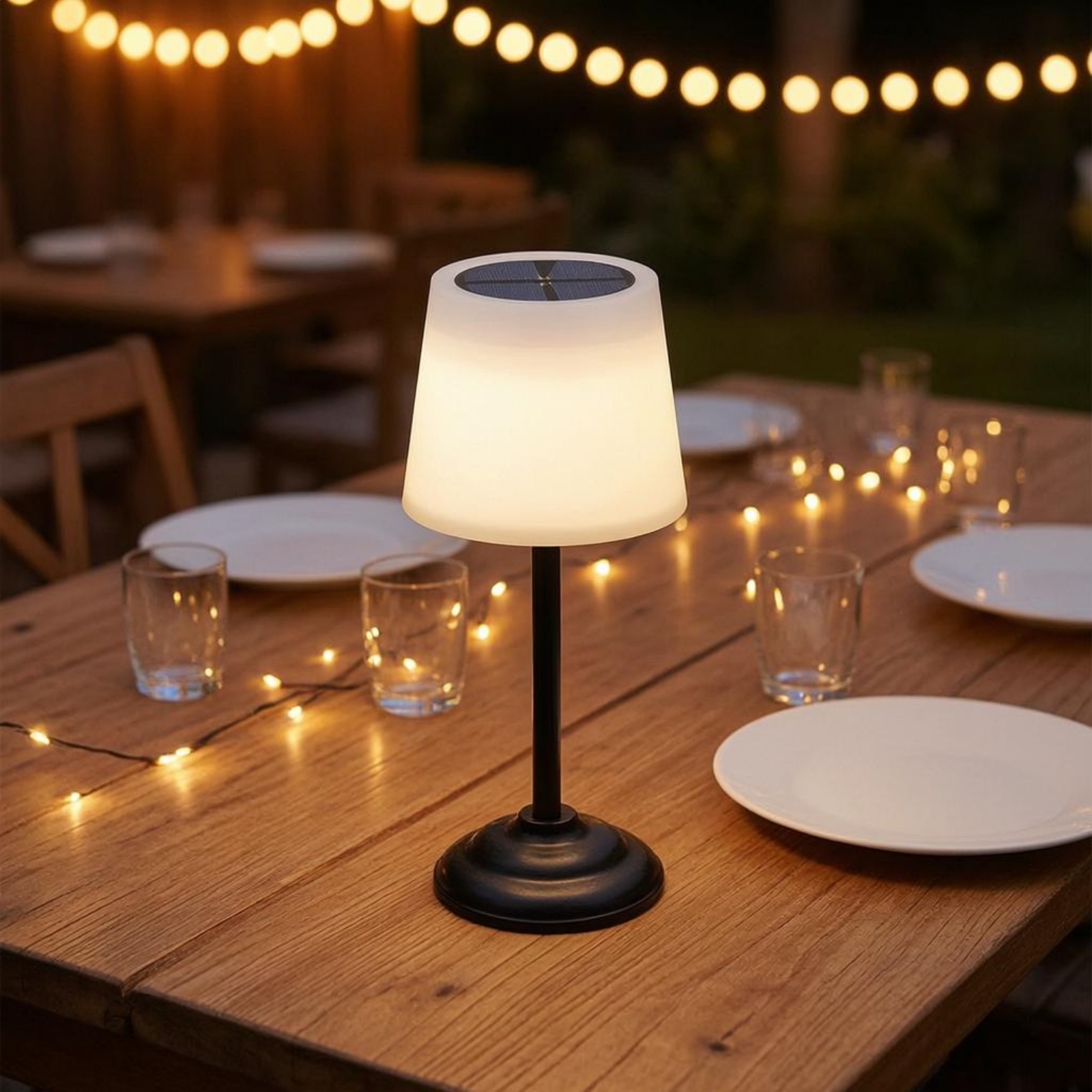 Solar Table Lamp LED Solar Pow - مراجعة Outdoor Lighting Lamps وسعره