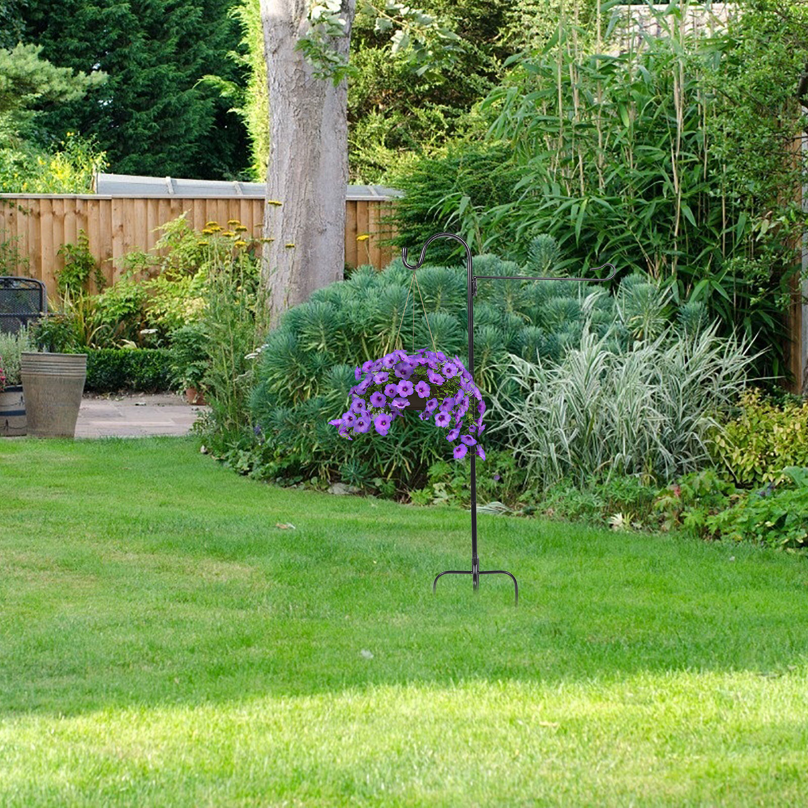 Shepherd Hook for Outdoor Gard - مراجعة Outdoor Lighting Ground Fixtures وسعره