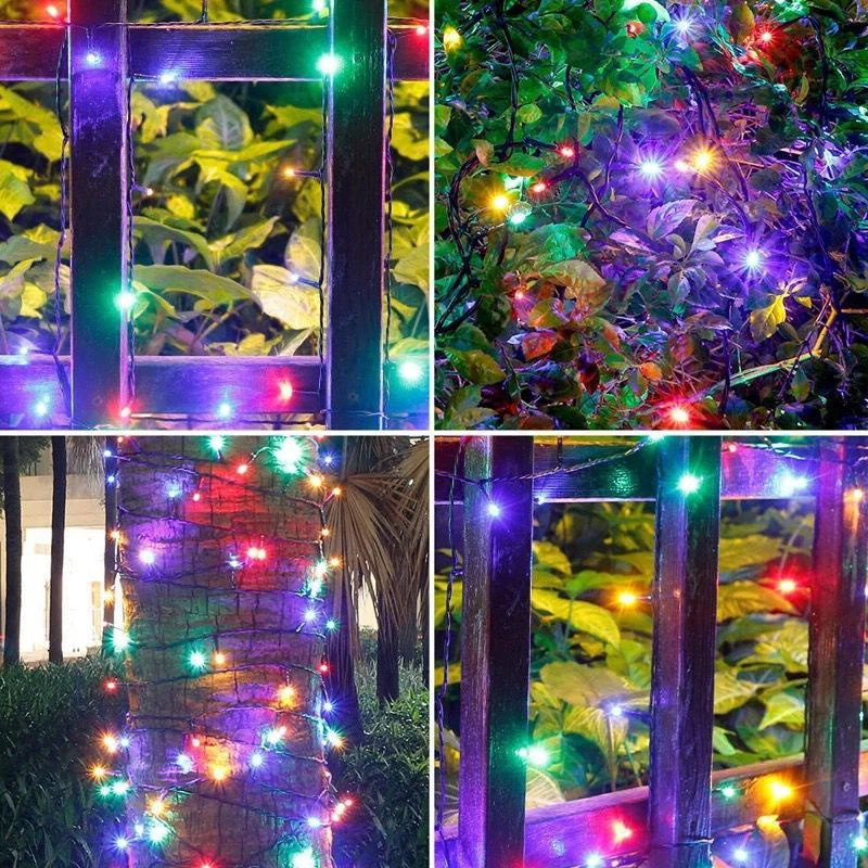Solar String Light Fairy Outdo - مراجعة Xmas Outdoor Lighting Decorations وسعره