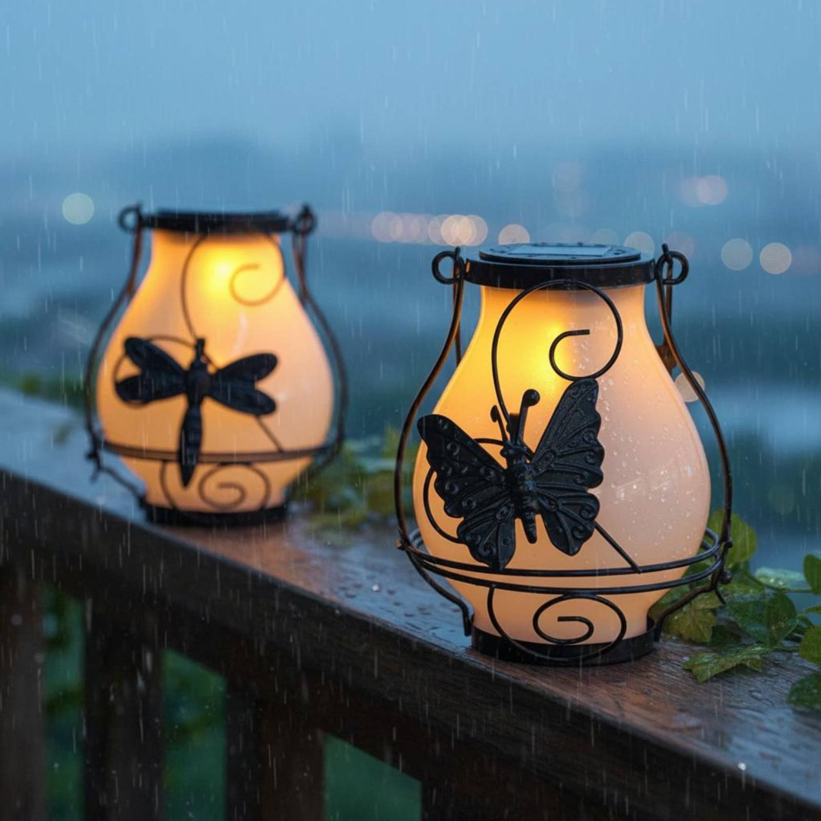 Solar Butterfly Lantern Waterp - مراجعة Outdoor Lighting For Patio وسعره