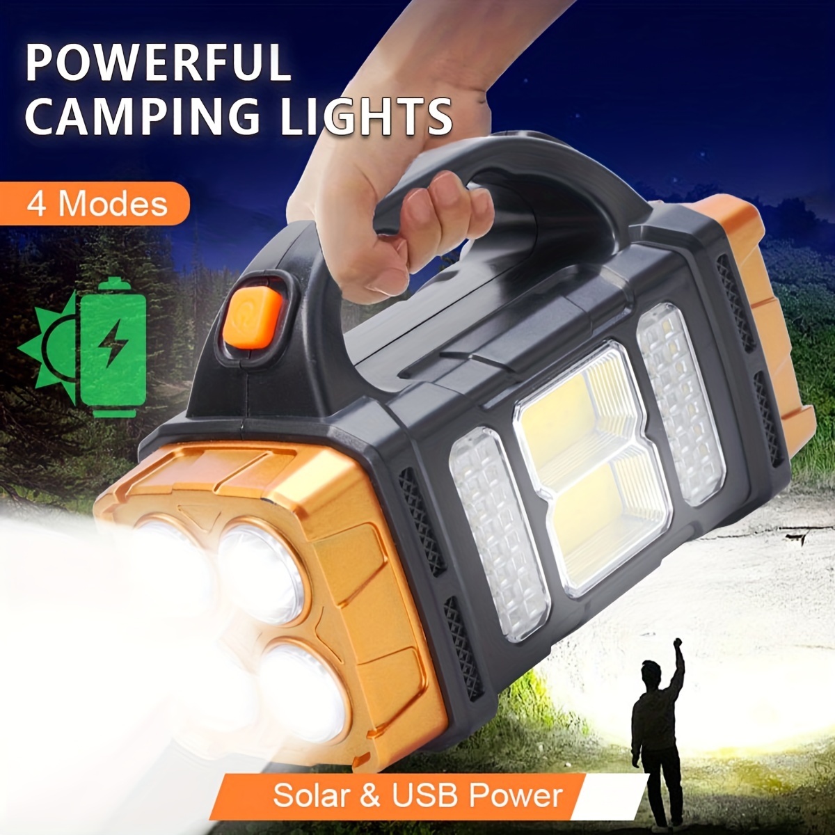 New Upgrade Rechargeable High  - مراجعة Outdoor Lighting Panel وسعره