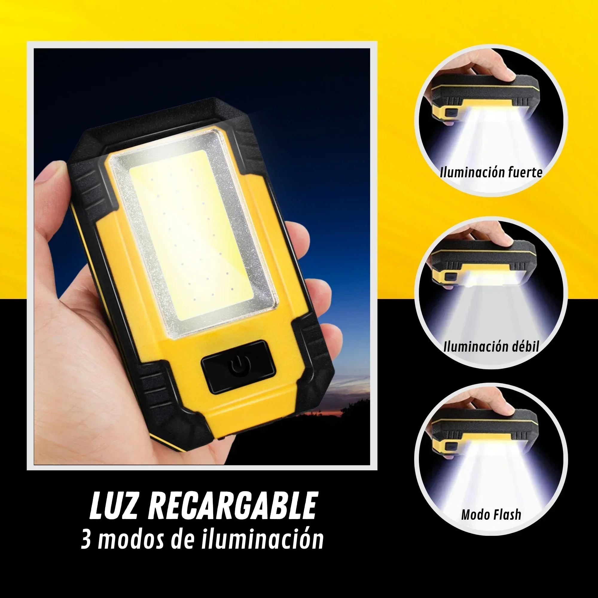 Portable 4000MaH Rechargeable  - مراجعة Outdoor Lighting Panel وسعره