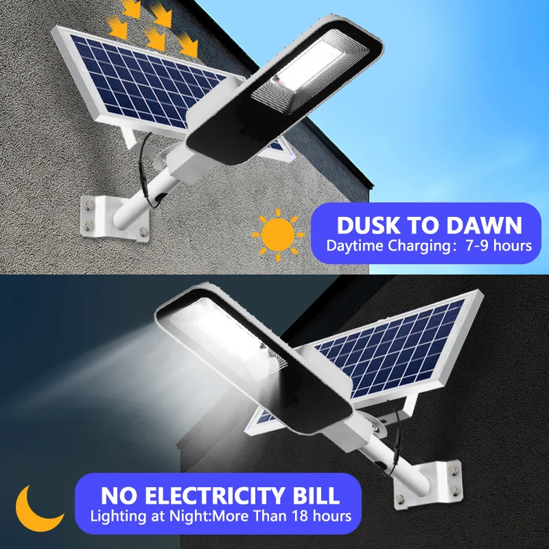 200W Powerful Solar Light Outd - مراجعة Outdoor Lighting Dusk To Dawn وسعره