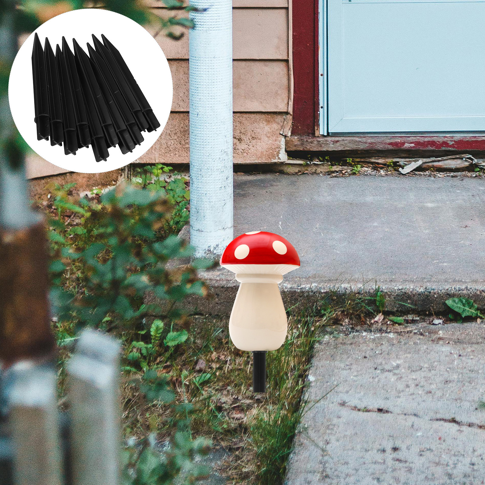 10 Pcs Lawn Lamp Ground Spike  - مراجعة Outdoor Lighting Ground Fixtures وسعره