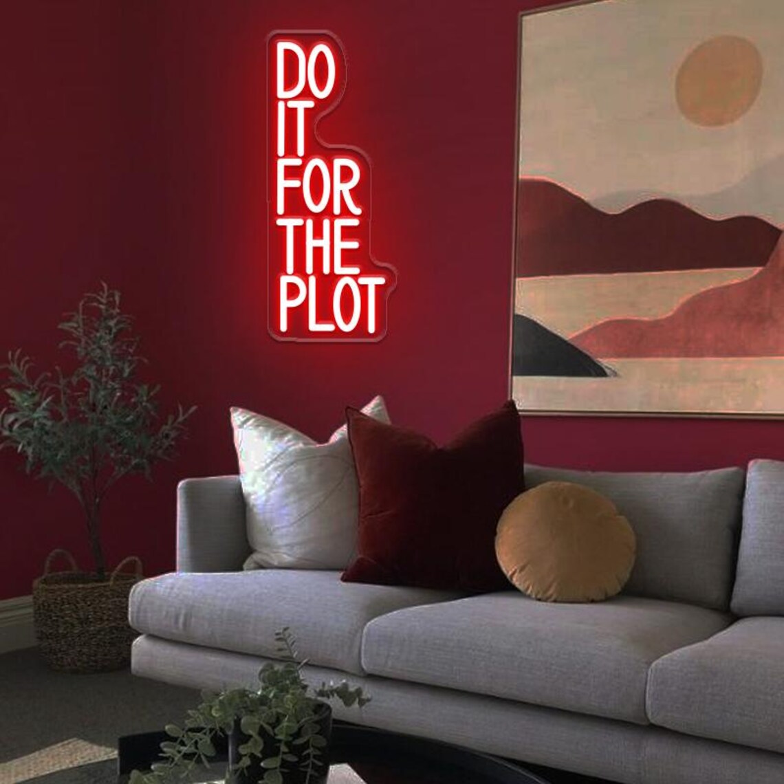 Do It For The Plot Neon Sign,M - مراجعة Outdoor Lighting Quotes وسعره