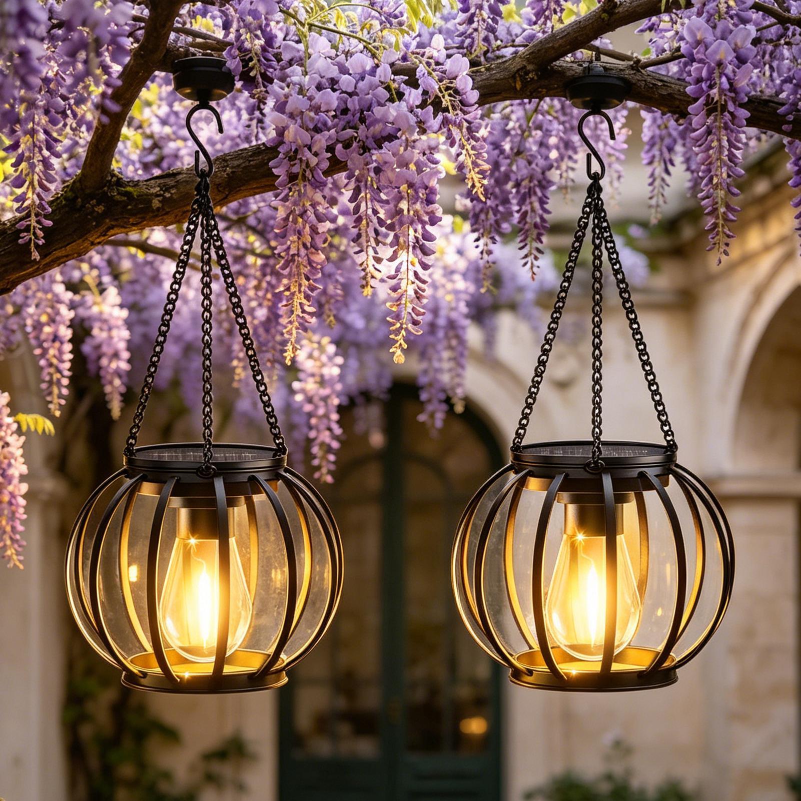 Solar Lanterns Outdoor 2 Piece - مراجعة Outdoor Lighting For Patio وسعره