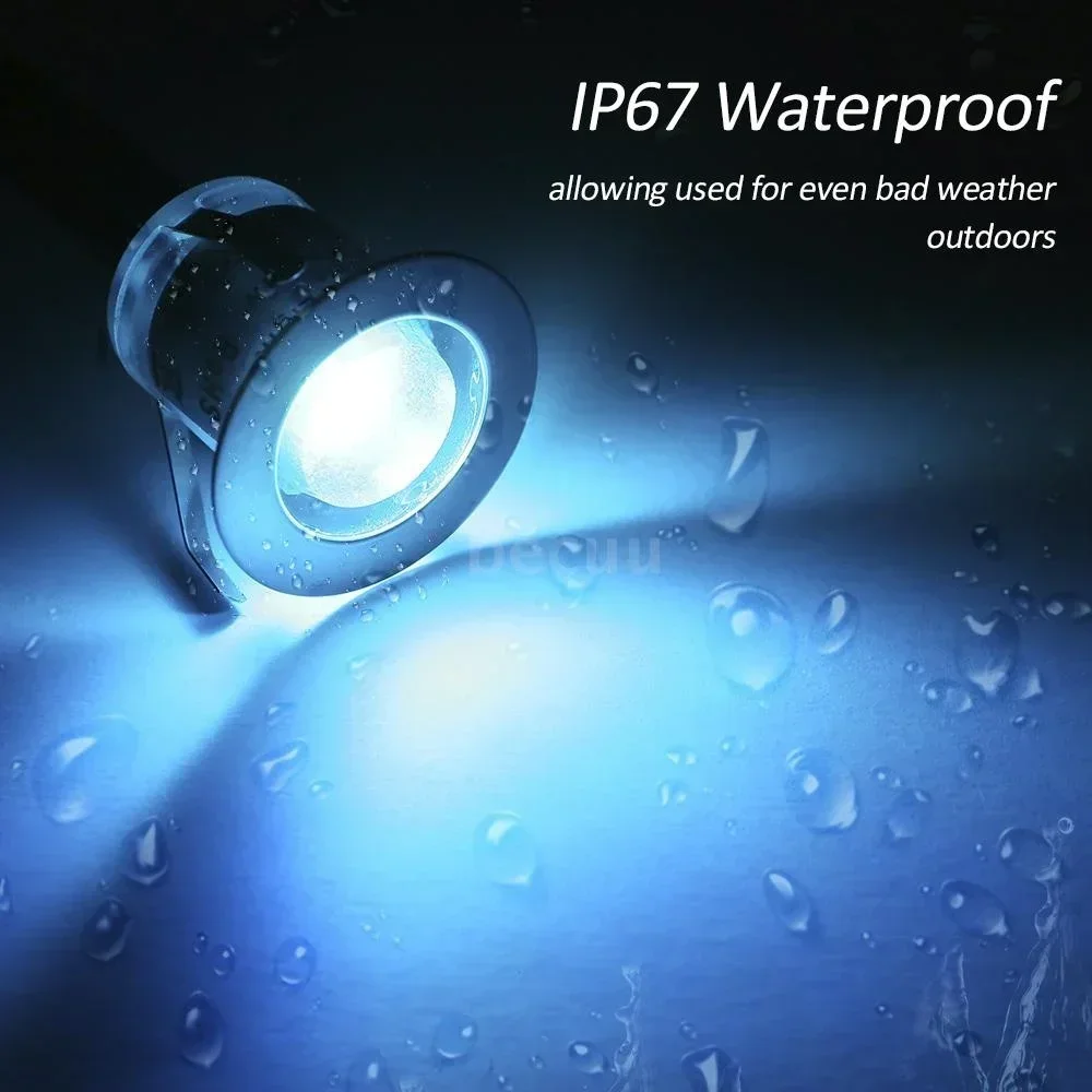 32mm RGBW LED Deck Light 0 6W  - مراجعة Outdoor Lighting Ground Fixtures وسعره