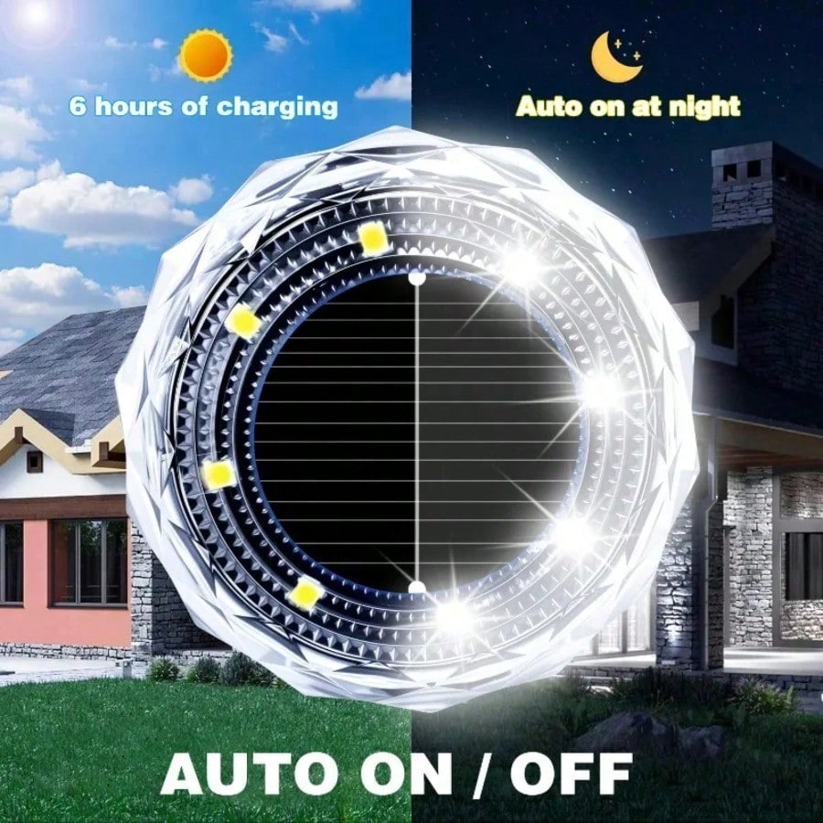 4/8/12-Piece Solar Underground - مراجعة Outdoor Lighting For Your Yard وسعره