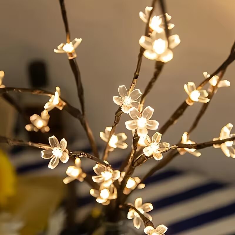 1/2PC 20LED Cherry Blossom Tre - مراجعة Outdoor Lighting Lamps وسعره