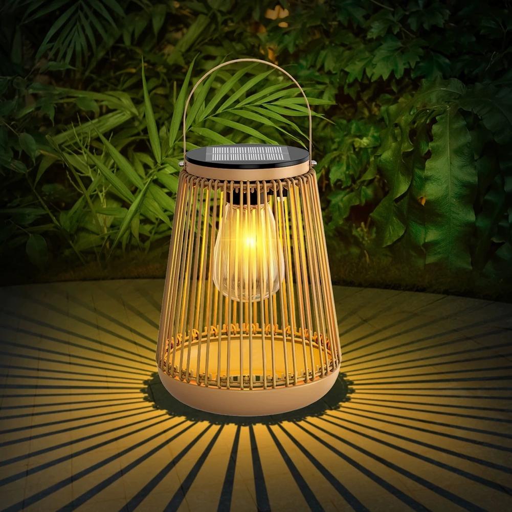 IP65 Waterproof Solar Rattan L - مراجعة Outdoor Lighting Lamps وسعره