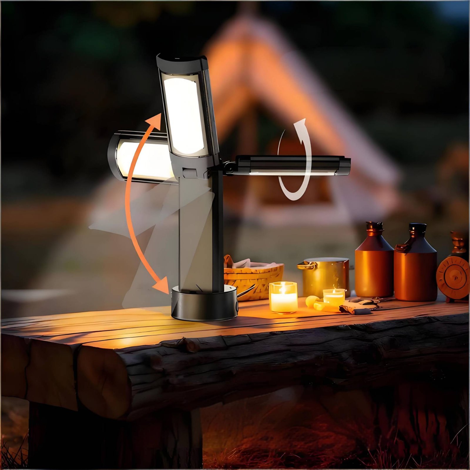 Telescopic Tent Lamp Adjustabl - مراجعة Outdoor Lighting Lamps وسعره