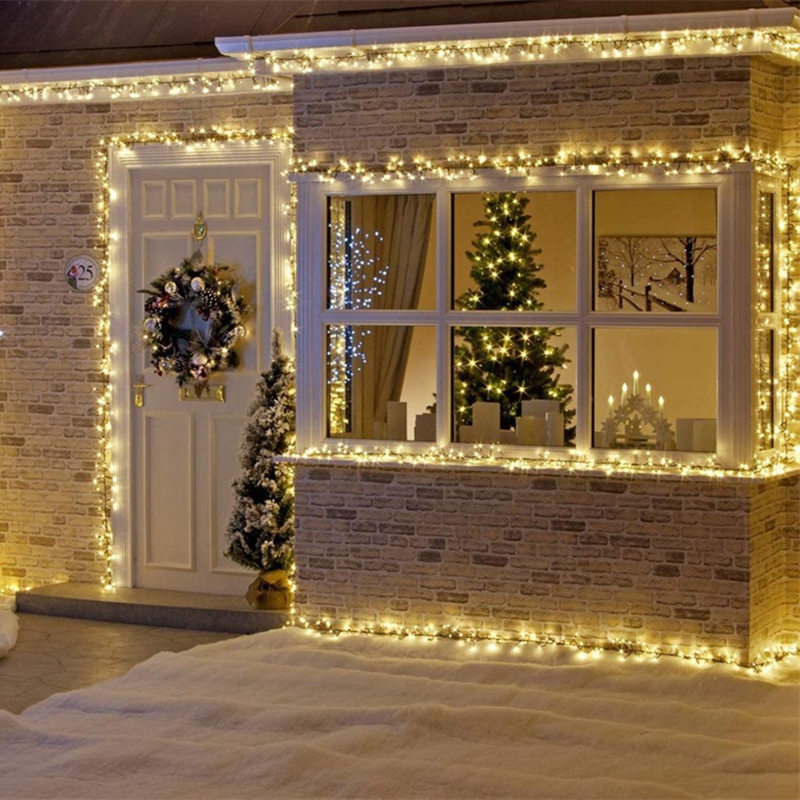 Outdoor 20/50 Led Solar String - مراجعة Xmas Outdoor Lighting Decorations وسعره