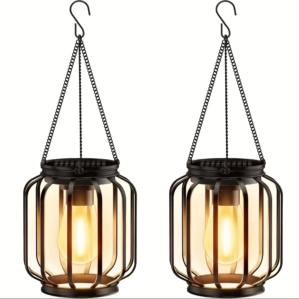 1/2pcs Solar Lantern Outdoor L - مراجعة Outdoor Lighting Chandelier وسعره