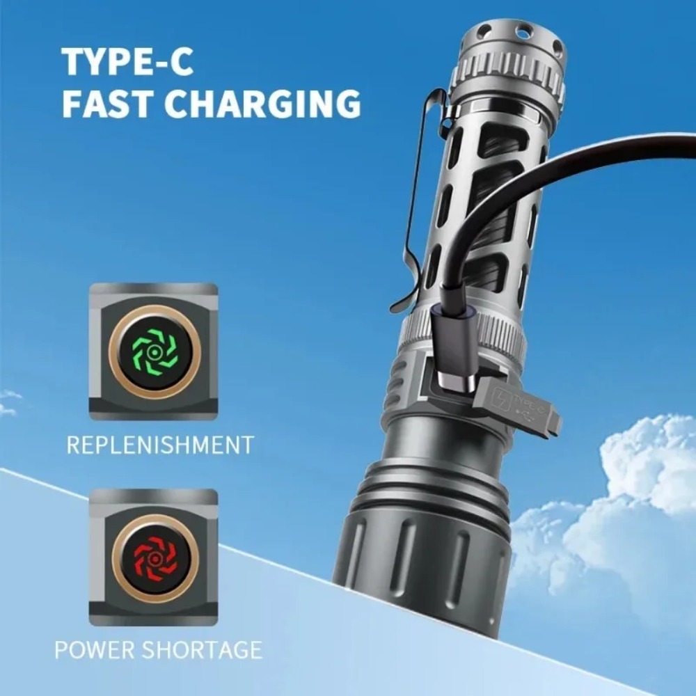 Super Bright Flashlight Portab - مراجعة Outdoor Lighting Rechargeable وسعره