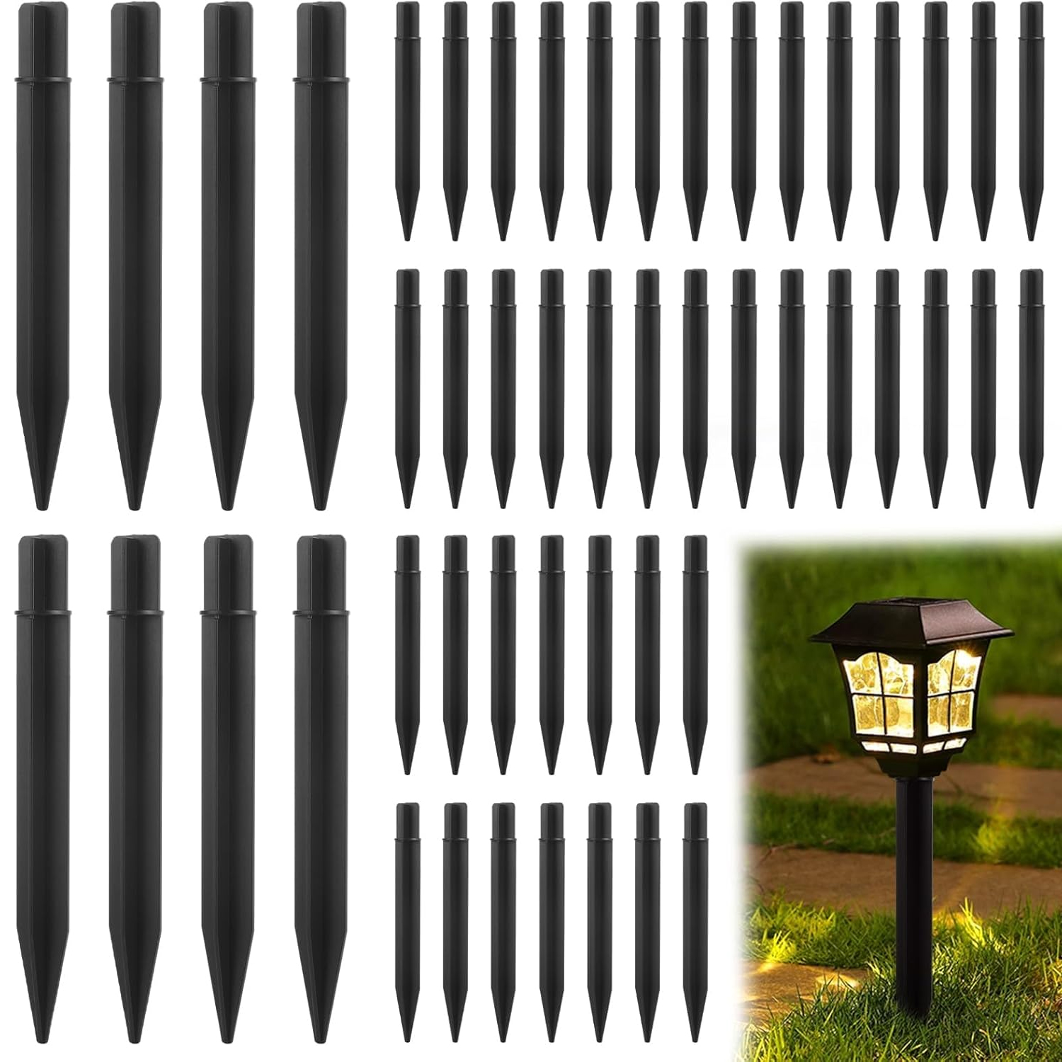 Solar Lawn Light Stakes Outdoo - مراجعة Outdoor Lighting Ground Fixtures وسعره