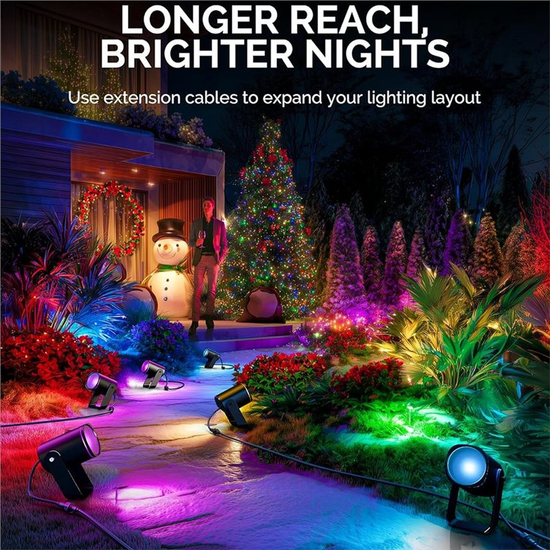 【RECOMENDAR】10FT Extension Cab - مراجعة Outdoor Lighting Govee وسعره