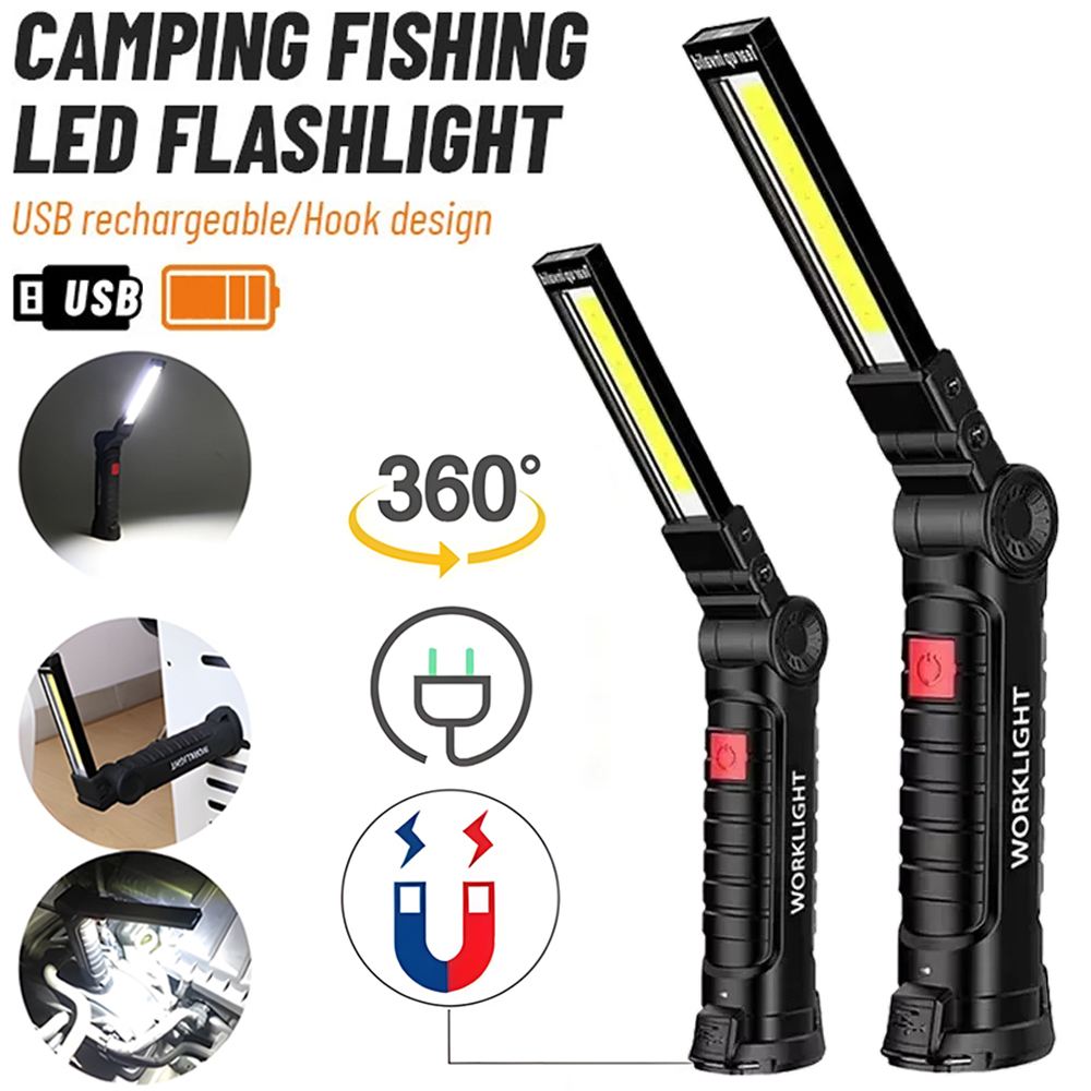 LED COB Flashlight USB Recharg - مراجعة Outdoor Lighting Panel وسعره