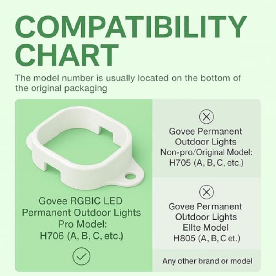 Mounting Clips for Govee Perma - مراجعة Outdoor Lighting Govee وسعره