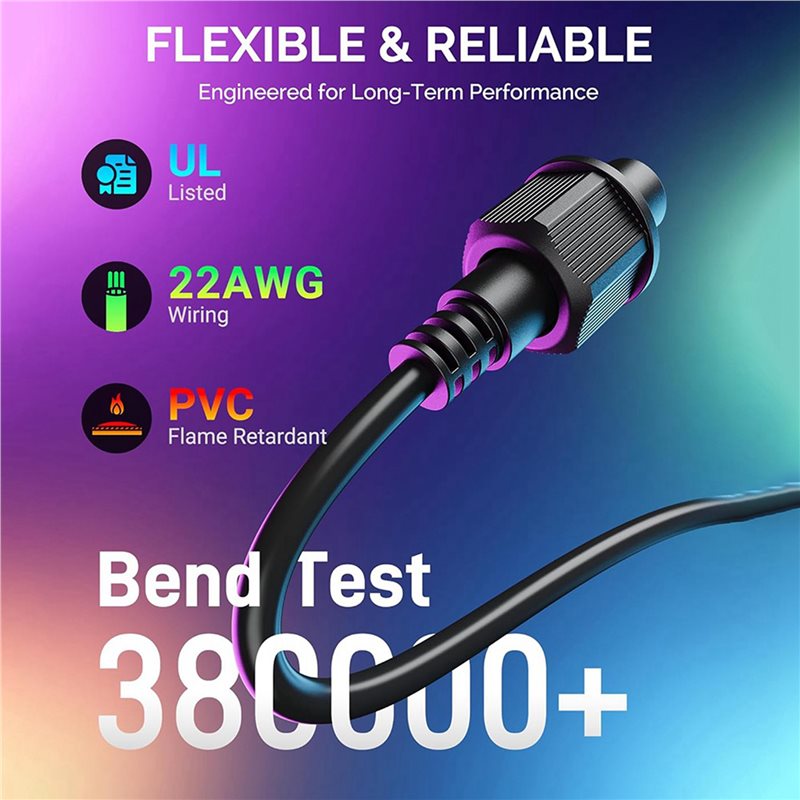 3Pcs 10FT Extension Cable For  - مراجعة Outdoor Lighting Govee وسعره