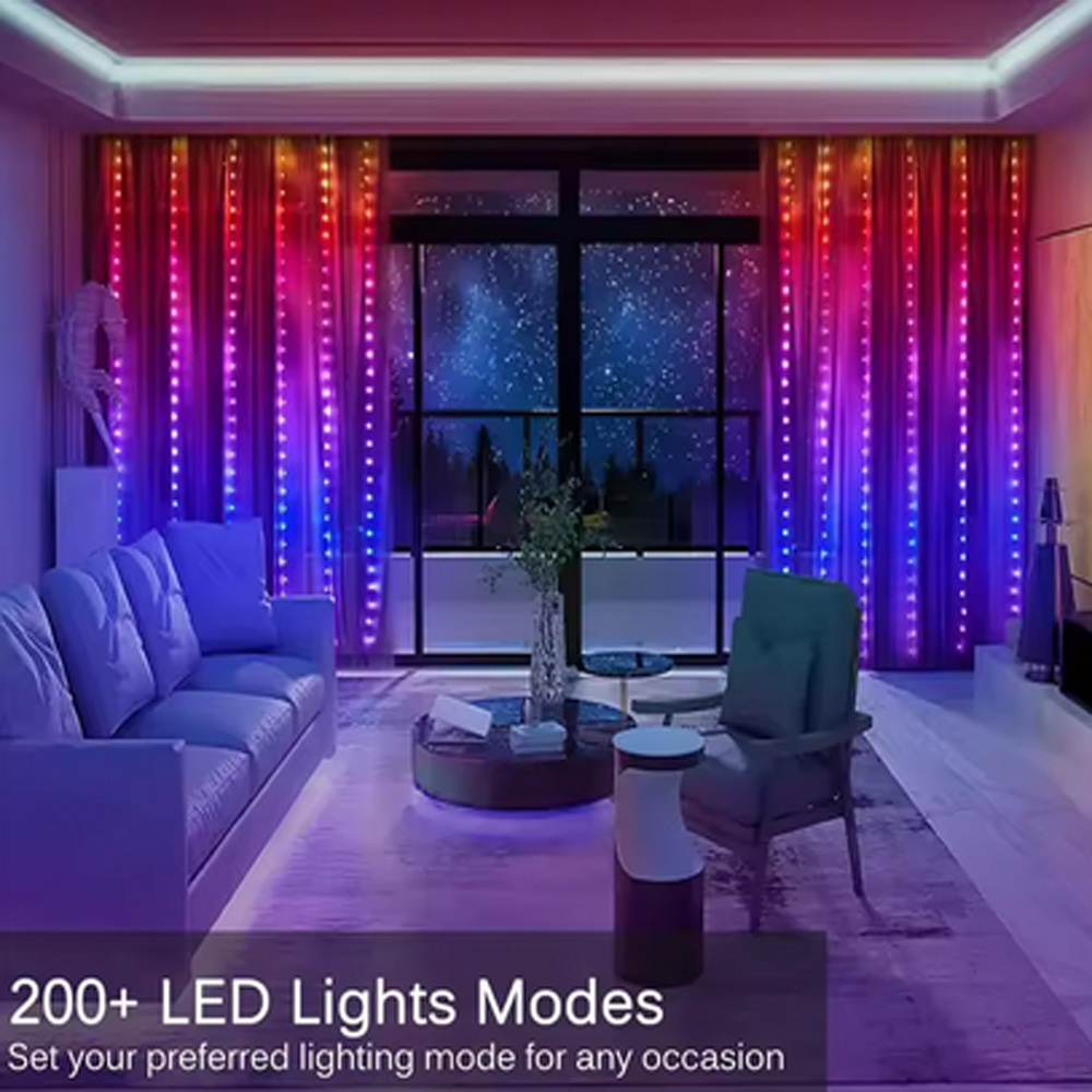 3M RGB Smart LED Curtain Light - مراجعة Outdoor Lighting Lamps وسعره