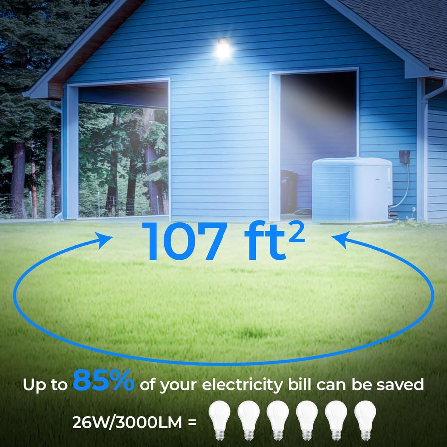 26W LED Wall Pack Light with D - مراجعة Outdoor Lighting Dusk To Dawn وسعره