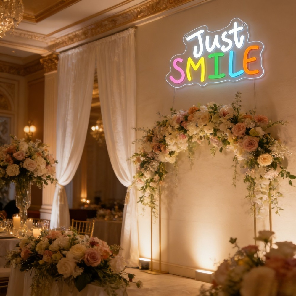 Just Smile LED Neon Sign for H - مراجعة Outdoor Lighting Quotes وسعره