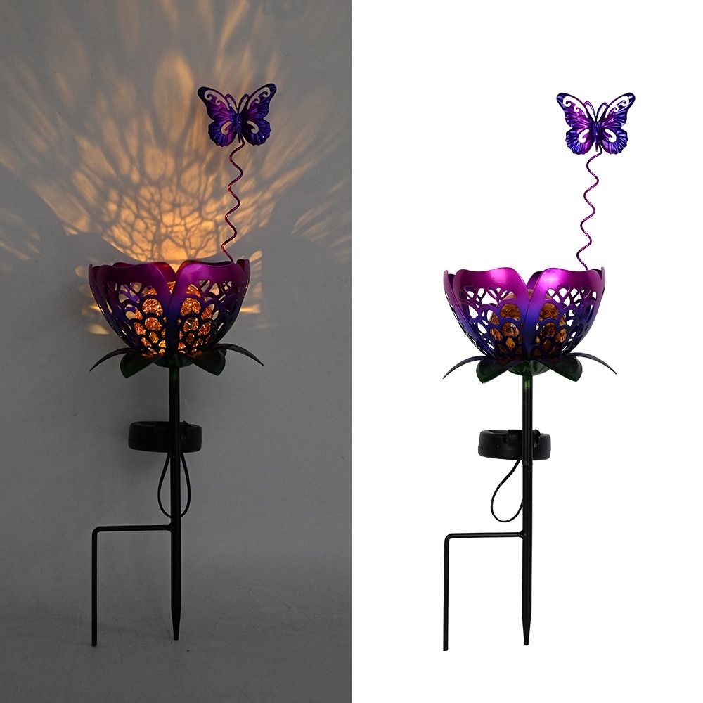Lotus Shaped Solar Powered Lam - مراجعة Outdoor Lighting Ground Fixtures وسعره